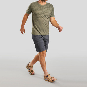 Pantalones Cortos Bermuda para Hombre, Color Gris Oscuro, Cintura Media, Cierre de Botones, Secado Rápido, Tela Oxford, Logotipo Frontal, Estilo Casual - Product Image 2