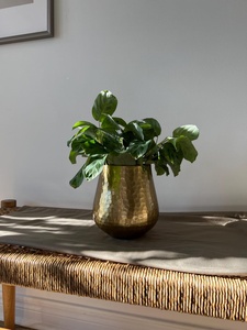 Maceta metálica para decoración del hogar, diseño moderno de maceta metálica, maceta metálica hecha a mano, maceta metálica para interiores. - Product Image 1