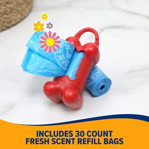 Dispensador de Bolsas para Excremento de Perro en Forma de Hueso, Bolsas para Excremento de Perro con Bicarbonato de Sodio Activado - Product Image 3