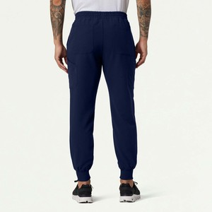 High quality Men Nursing <b>Scrub</b> Set V-Neck Top Straight Pants Lightweight Breathable Hospital Medical Workwear - Product Image 3