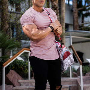 T-shirt de sport personnalisé 2026 respirant en élasthanne extensible uni pour hommes et femmes DDP - Product Image 6