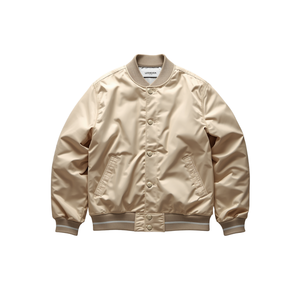 Chaquetas Varsity de Nailon Mate para Hombre, Chaqueta Bomber Minimalista, Impermeable, Cortavientos, Ligera, Informal - Product Image 4