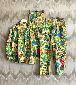 Set pigiama in cotone con stampa Farida <span class=keywords><strong>Kahlo</strong></span>: abbigliamento da casa stampato a mano, stile autunnale da donna - Product Image 6