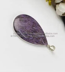 Charoite púrpura 925 colgante de piedras preciosas naturales de plata esterlina colgante púrpura joyería hecha a mano colgante elegante regalo para cumpleaños - Product Image 6
