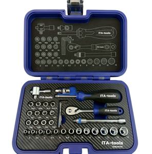 ชุดเครื่องมือช่างแบบซ็อกเก็ต 36 ชิ้น ขนาด 1/4 นิ้ว ผลิตจากเหล็กโครเมียมวานาเดียม พร้อมตัวเลือก OEM บรรจุในกล่องพลาสติกขึ้นรูปทรงโค้งมน 85% - Product Image 4