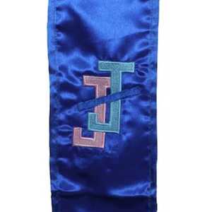 Estola de Satén para Graduación Jack and Jill, Bordada y Personalizable, Banda de Honor para Ceremonias Universitarias, Fraternidades y Hermandades - Product Image 5