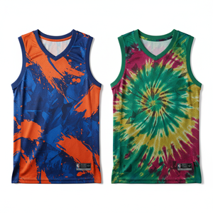 Maillot de basketball pour homme en gros, respirant, confortable, séchage rapide, 100 % polyester, imprimé par transfert thermique, personnalisé - Product Image 3