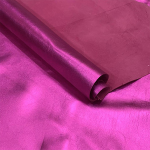 High Shine Metallic Cowhide <b>Leather</b> Sheets <b>Soft</b> Glossy Finish Multicolor Crafting Material for DIY Fashion Accessories and Bags - Product Image 4