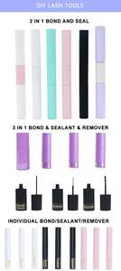 Pegamento para pestañas de racimo a prueba de agua de 5ml, pegamento para pestañas y removedor de sellos, pegamento para pestañas de racimo pegajoso Individual para pestañas Diy - Product Image 2