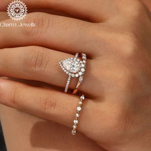 Charm_Jewells IGI Certified 3 GM <b>Silver</b> Gold Plated Cushion Cut Moissanite <b>Eternity</b> Band Prong Setting Women's Classic <b>Ring</b> - Product Image 2