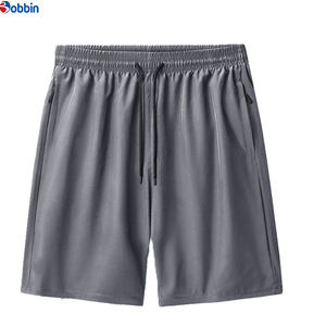 Pantalones Cortos Casuales Cómodos para Hombre, Pantalones Cortos Casuales de Verano para Hombre, Forro de Malla Transpirable, Color Sólido, Cintura Media - Product Image 1