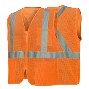 เสื้อกั๊กสะท้อนแสงแบบมองเห็นได้ชัดเจนพร้อมกระเป๋า ชุดทำงานก่อสร้างสำหรับผู้ชายและผู้หญิง พร้อมโลโก้ ขนาด และสีที่กำหนดเองได้ - Product Image 1