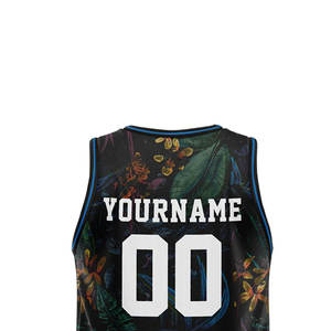 Camisetas de Baloncesto Personalizadas en Color Negro y Verde, Diseño Personalizado con Impresión, Ropa de Baloncesto, Servicio OEM ODM - Product Image 4