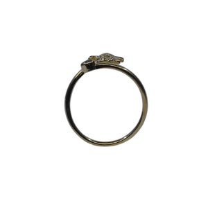 925 <b>Silver</b> Gold Plated Turtle <b>Ring</b> <b>Emerald</b> Gemstone Cut Channel Setting Classic Tibetan Buddhist Design Women's - Product Image 4