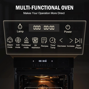 Horno eléctrico de pared con temporizador incorporado de 2.5 pies cúbicos, negro - Product Image 2