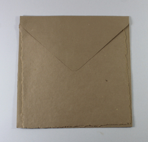 Carte à bords festonnés 250 g/m² avec enveloppe assortie, papier recyclé fait main à partir de fibres de coton, sans acide, sans bois, véritablement écologique - Product Image 1