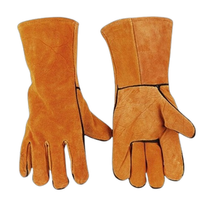 ถุงมือเชื่อมหนังวัวแท้แบบหนา ทนไฟ สำหรับงานอุตสาหกรรม ป้องกันมือ - Product Image 3