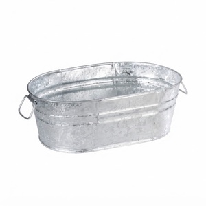 Bac à Boissons en Acier Galvanisé de Qualité Supérieure, Prix Usine, Seau à Glace Métallique Style Ferme pour Vin, Bière, Fêtes et Décoration de Mariage - Product Image 4