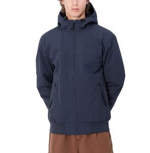 Veste en nylon légère et décontractée de grande taille pour hommes, coupe-vent à capuche en fourrure imperméable et respirant, avec fermeture à glissière - Product Image 4