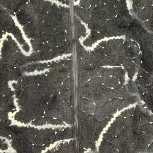 <b>Men's</b> Oversized Hooded Fleece Zip-Up Jacket Printed Abstract Pattern Casual Winter Wear - Product Image 4