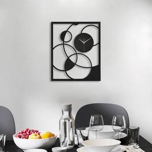 Horloge murale artistique dorée élégante et luxueuse, horloge en métal design moderne, décoration élégante et remarquable - Product Image 5