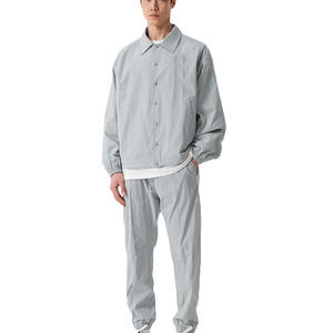 Veste coupe-vent réversible pour homme, légère, enduite, écologique, imperméable et respirante, avec fermeture éclair, personnalisable – Grande Vente - Product Image 4