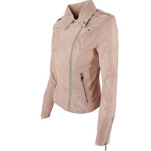 Chaqueta Varsity Acolchada Impermeable Personalizada Estilo ODM para Mujer, 100% Cuero Genuino, Transpirable, Resistente al Viento, Cuello Alto, Personalizada - Product Image 2
