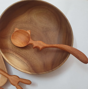 Cuchara de sopa grande de madera hecha a mano, venta al por mayor directa de fábrica de Vietnam, cuchara de cocina con etiqueta personalizada, utensilios de cocina - Product Image 6