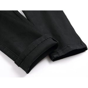 Jeans de Mezclilla Ajustados Casuales para Hombre, Pantalones Ajustados de Moda Hip Hop, Jeans Modernos para Hombre Joven - Product Image 6