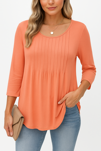 OEM ODM Vietnam – Nouvelle chemise décontractée à manches courtes en tricot pour femme, coupe ample, anti-boulochage, 100 % coton, vêtements personnalisés en gros - Product Image 3