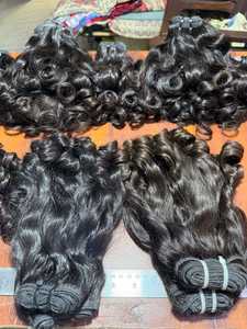 Extensions de Cheveux Humains Naturels Bruts Premium, Bouclés Bébé, Alignés dans le Sens de la Cuticule, Cheveux Bouclés Indiens, Cheveux Bouclés Birmans, Cheveux Bouclés Volumineux - Product Image 6