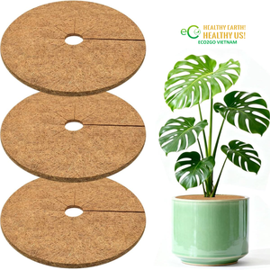 Anneau de paillis biodégradable en fibre de coco pour la lutte contre les adventices, la protection des arbres et l'aménagement paysager en jardinage (vente en gros) - Product Image 2