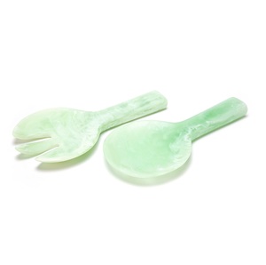 Cuchara de Resina Ecológica de Lujo para Servir la Cena, con Acabado Espejo y Mango Largo, para el Hogar, Hotel, Cocina, Vajilla, Fiestas - Product Image 4