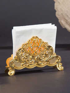 Porte-serviettes en laiton de luxe, faits à la main, élégants, décoration de table, qualité supérieure, accessoires de salle à manger modernes, organisateur, respectueux de l'environnement - Product Image 5