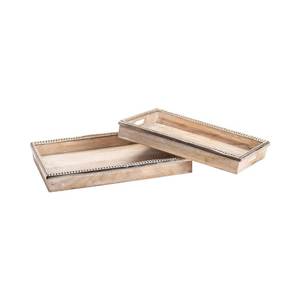 Wholesale Price <b>Large</b> Rectangle Wooden Serving <b>Tray</b> Durable Handcrafted Walnut <b>Tray</b> for Kitchen Dining Breakfast Decor - Product Image 6