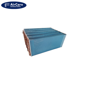 Bobine de condenseur à ailettes bleues personnalisable avec boîtier en acier inoxydable pour application commerciale, échangeur de chaleur à ailettes bleues - Product Image 2