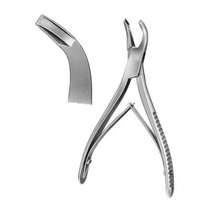 Rongeur à os manuel Beyer réutilisable en acier inoxydable allemand, instrument chirurgical certifié CE MOL, pour hôpital et premiers secours, 2 unités, par Dentavex - Product Image 2