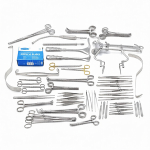 PISSCO Laparotomy Set Surgical <b>Instruments</b> Kit Abdominal Surgery Laparotomy <b>Instrument</b> Set 108 PCS German Stainless Steel - Product Image 1