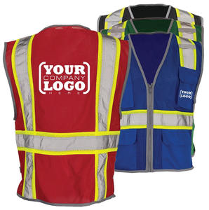 Chaleco Reflectante de Alta Visibilidad, Transpirable, para Guardias de Seguridad, Tráfico en Exteriores, con Múltiples Bolsillos, para Hombre, con su Logotipo - Product Image 2
