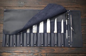 Meilleur sac à couteaux en cuir véritable fait main, durable et de qualité professionnelle, avec un design vintage pour électriciens LKR-0349 - Product Image 5