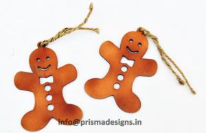 Adorno de Reno de Madera Azul Degradado Rústico Hecho a Mano, Decoración Colgante Vintage de Ciervo Navideño, Artesanía Creativa de Madera para Etiquetas de Regalo - Product Image 5