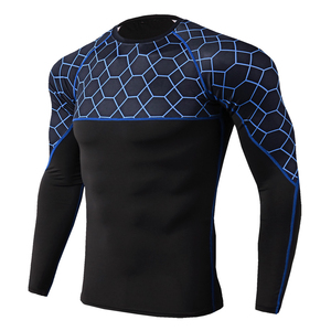 <b>Men</b> Long Sleeve Rash Guard Shirt Compression Fit Sportswear for Surfing <b>Swimming</b> Gym and Outdoor Training - Product Image 4