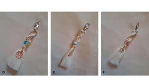 Stylish Macrame Key Chain Handmade Boho Style Decorative <b>Keyring</b> for Bags Purse Car Hanging Gift Accessory Home Decor Item - Product Image 4