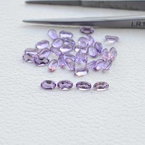พลอยอะมีทิสต์ธรรมชาติจากบราซิล ขนาด 4 มม. 5 มม. ทรงรีเจียระไน คุณภาพ AAA สีม่วง จากผู้ส่งออกอินเดีย - Product Image 4