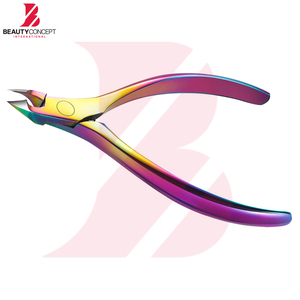 ที่ตัดหนังกำพร้าเคลือบสีรุ้งไทเทเนียม ใบมีดคม ตัดหนังกำพร้าได้อย่างมืออาชีพ อุปกรณ์ดูแลเล็บมือสำหรับร้านทำเล็บ - Product Image 2