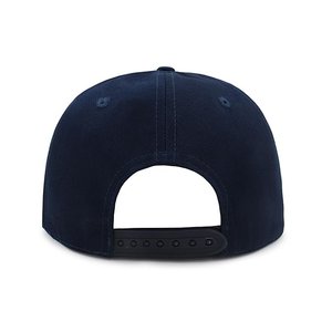 <b>Navy</b> Blue 6-Panel Cotton Mesh <b>Baseball</b> <b>Cap</b> Unisex Adjustable Flat Brim Casual Outdoor Hat Spring Summer Wear - Product Image 2