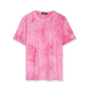 T-shirts pour hommes de haute qualité, grandes tailles, délavés à l'acide, colorés, épais, effet soleil éclairé - Product Image 1