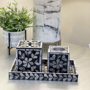 High Quality Top Selected Mother of Pearl Mubkhar Incense burner Set Seasell Tray & <b>Boxes</b> for Ramadan Eid Gift - Product Image 2