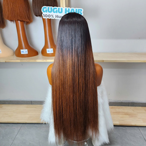 วิกผมแท้เวียดนาม 100% แบบดิบ ไม่ผ่านการแปรรูป  แบบ Double Drawn  5x5 HD  พร้อมเชือกผูกผมด้านหน้าแบบใส  ไม่ต้องใช้กาว  ผมตรงแบบ Bone Straight  ขนาด 30 นิ้ว - Product Image 3