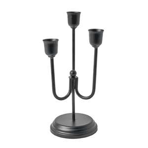 Rustic Popular Black <b>Mini</b> Metal Eco-Friendly Modern Decorative Candle Holders for Dining <b>Table</b> Centerpiece Christmas Home Decor - Product Image 3